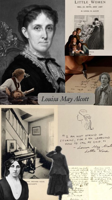 Louisa May Alcott Louisa May Alcott Aesthetic, English Literature Wallpaper, Imagenes Aesthetic, Writer Memes, Beautiful Words In English, Female Poets, Story Poems, Book Recommendation, Grad Caps