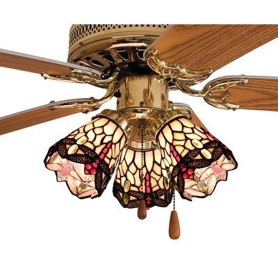 Tiffany Ceiling Fan, Jeweled Eyes, Rectangular Lamp, Tiffany Lighting, Ceiling Fan Light Kit, Tiffany Glass, Tiffany Lamps, Glass Ceiling, Light Shade