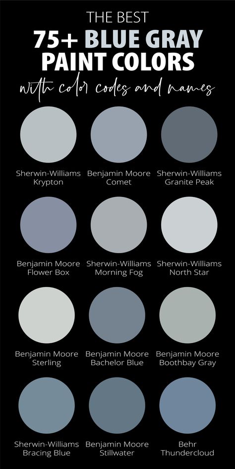 Dive into our blog post, The Best Blue Gray Paint Colors, and discover which shade resonates with you. Trust us, by the end of it, you'll be ready to turn your home into a masterpiece that exudes the perfect feeling of tranquility and style. Greyish Blue Paint, Street Bedroom, Energy Colors, Colors For Home, Blue Gray Bedroom, Architecture Kitchen, Blue Gray Paint Colors, Gray Paint Colors, House Paint Color Combination