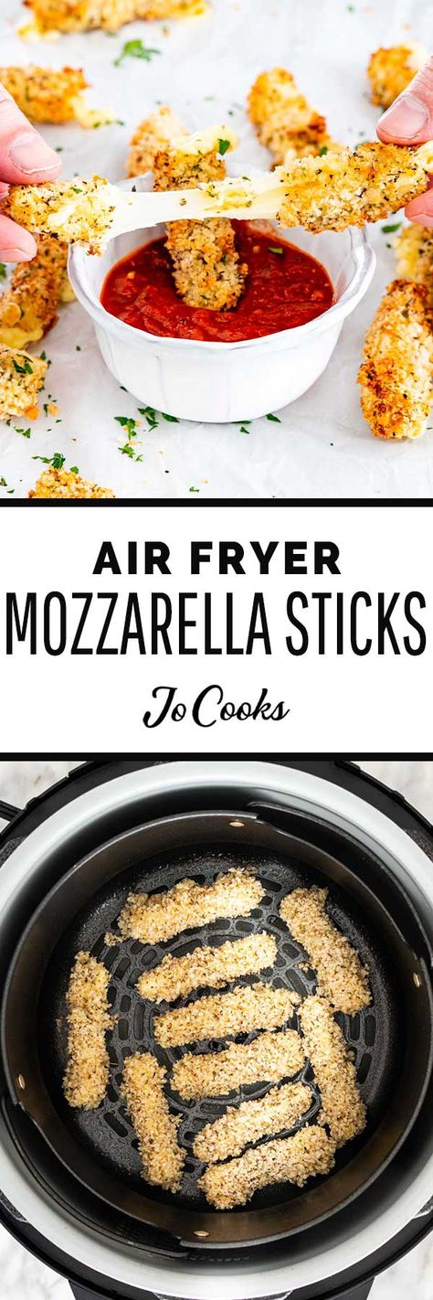 Home Made Mozzarella Sticks In Air Fryer, Healthy Air Fryer Mozzarella Sticks, At Home Mozzarella Sticks, Stuff To Make In Air Fryer, How To Make Mozzarella Sticks Air Fryer, Air Fryer Mozzarella Sticks Homemade, How To Make Mozzarella Sticks, Food To Make In Air Fryer, Air Fried Mozzarella Sticks