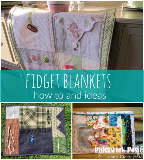 fidget quilts pattern and tutorial-great for little kids, or olders who have alzheimers, dementia, or need some help keeping busy Nursing Home Gifts, Fidget Quilts, Alzheimers Activities, Keeping Busy, Sensory Blanket, Fidget Blankets, Fidget Quilt, Man Quilt, Lap Quilts