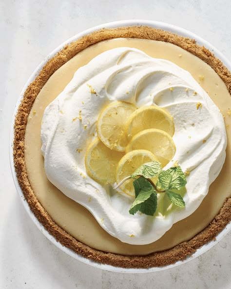 Joanna Gaines Lemon Pie Recipe from Magnolia Table | Kitchn Easy Lemon Pie, Magnolia Table Recipes, Lemon Icebox Pie, Lemon Pie Recipe, Biscuits Graham, Icebox Pie, Magnolia Table, Lemon Pie, No Bake Pies