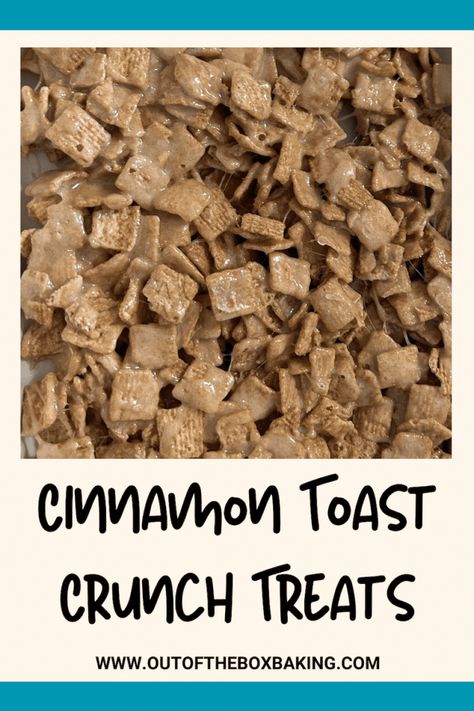 Easy Cinnamon Toast Crunch Treats from Out of the Box Baking Crunch N Munch Recipe, Cinnamon Toast Crunch Treats, Easy Cinnamon Toast, Cinnamon Toast Crunch Cheesecake, Cinnamon Toast Crunch Bars, Cinnamon Toast Crunch Cereal, Party Mix Recipe, Peppermint Meringues, Cinnamon Cereal