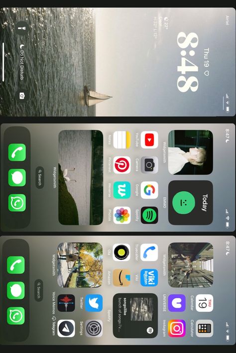 Magazine Cover Ideas, Homescreen Idea, My Wallpaper, Iphone Home Screen Layout, Screen Layout, Phone Inspiration, Iphone Organization, Iphone App Layout, App Layout