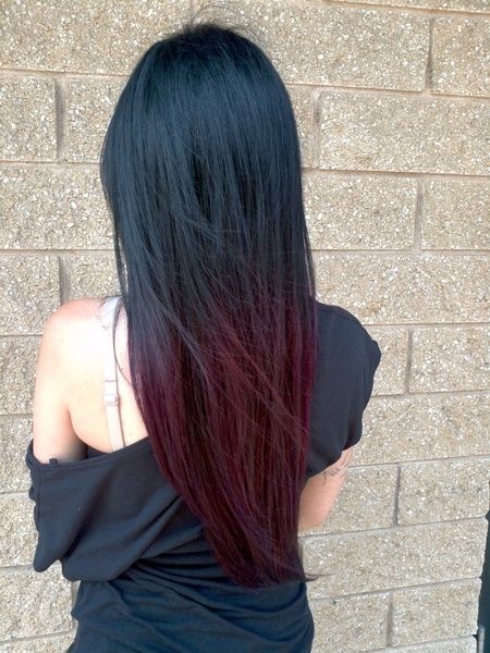 Ombre Hairstyles: Understated Fashion Brunette Ombre, Red Ombre Hair, Red Highlights, Ombré Hair, Burgundy Hair, Hair Colours, Ombre Hair Color, Kids Hair, Red Hair Color