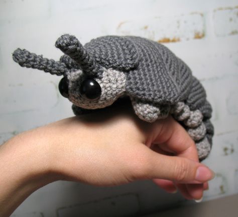 Roly Poly Pill Bug Crochet Pattern, PDF File in English Language https://etsy.me/2XwPFnd #crochet #rolypolypillbug #pillbug #amigurumibug #rolliepolliebug #pillbugcrochet #pillbugpattern #bugcrochetpattern #yarn Bug Crochet Pattern, Bug Crochet, Game Crochet, Bug Pattern, Pill Bug, Knit Ideas, Roly Poly, Craft Stuff, Crochet Round