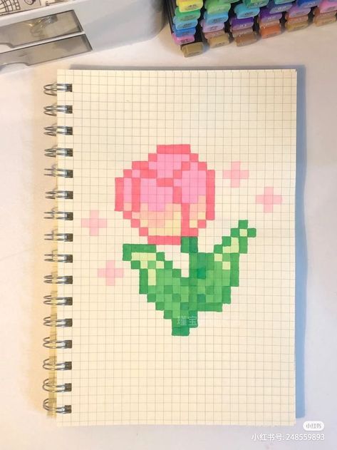 Pixel Drawing Minecraft, Pixel Art Grid Aesthetic, Things To Do With Grid Paper, Aesthetic Pixel Art Grid, Things To Draw On Grid Paper, Grid Paper Drawings Easy, Pixel Art Inspo Easy, Graph Paper Pixel Art, Cute Grid Art