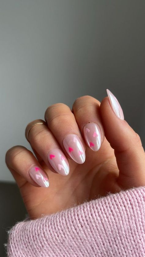 Vday Nails, Milky Nails, January Nails, February Nails, Smink Inspiration, Valentine Nails, Colorful Nails, Her Nails, Nails 2024