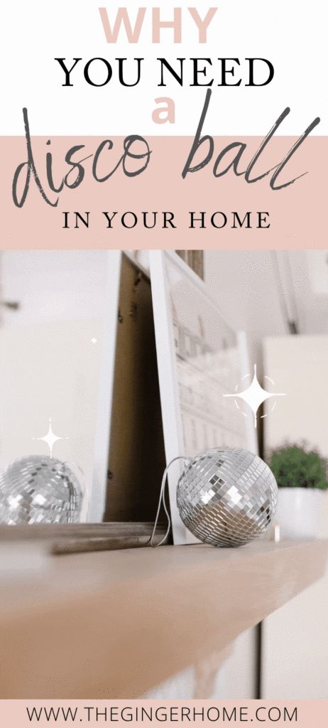 Why You Need a Disco Ball in Your Home - The Ginger Home Decorate With Disco Ball, Disco Ball Tree Topper, Mirror Ball, Disco Balls, Christmas Gift Wrapping, Ball Ornaments, Disco Ball, In The Winter, Tree Toppers