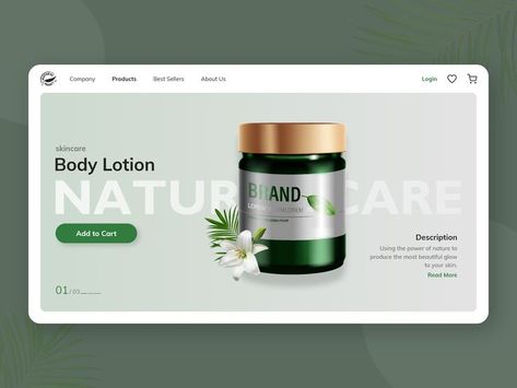 Hi Friends! 👋 Glow your skin with the Natural Products. Here's my design concept of Natural Products Skincare Web Hero Section. Hope you'll like it :) Share your ❤️ Let me know your feedback below 📝 Glow Your Skin, Hero Section, Natural Products, My Design, Design Concept, Body Skin Care, Beauty Brand, Social Media Design, Body Lotion