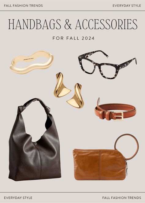 Accessories such as jewelry, eyewear, and belts are one of the easiest and most affordable ways to update your wardrobe. Jo-Lynne Shane share a list of 2024 Fall accessories trends to try. Follow for more fashion finds and women's jewelry trends to try. Fall 2024 Accessories Trends, 2024 Fall Jewelry Trends, Fall 2024 Handbag Trends, Fall Accessories 2024, Fashion Accessories Trends 2024, Fall 2024 Jewelry Trends, Trendy Accesories, Fashion Trend Report, Trending Handbags