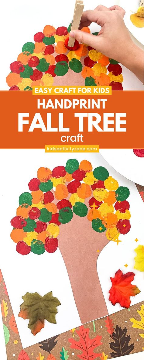 This Handprint Fall Tree Pom Pom Painting Activity is easy to do with supplies that can be found around the house. It’s great for children’s fine motor and sensory processing skills as an added bonus. It starts by tracing the child’s handprint and arm to create the tree. Is there anything more cute than crafts with handprints? Fall Tree Kindergarten, Hand Tree Craft For Kids, Handprint Tree Craft, Crafts For Elementary Students, Pom Pom Painting, Fall Tree Craft, Handprint Tree, Scissors Skills, Class Mom