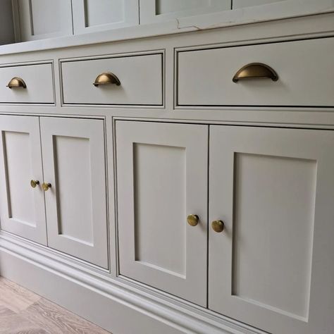 A Beaded frame can really accentuate a classic shaker door. The quartz, cup handles, and Cabinetry come together so well in this piece with… | Instagram English Shaker Kitchen, Beaded Cabinets Kitchen, Kitchen Shaker Doors, Shaker Kitchen Cream, Beaded Shaker Cabinet Doors, Non Shaker Kitchen Cabinets, Mushroom Shaker Kitchen, Stone Shaker Kitchen, Shaker Kitchen Colours