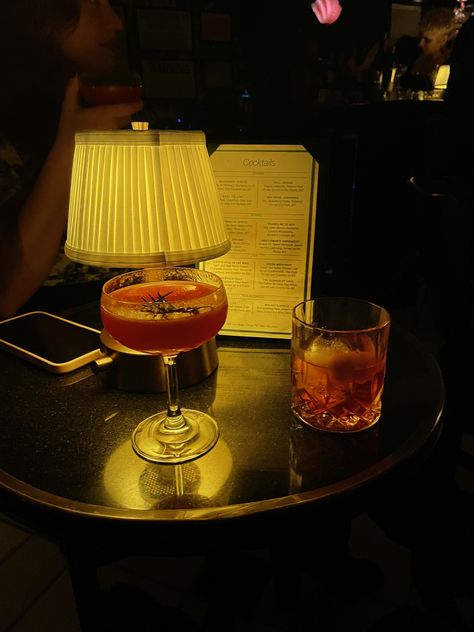 dark lit photo of two drinks on a bar table Lighting Restaurant, Ya Like Jazz?, Jazz Lounge, Jazz Cafe, Jazz Bar, Piano Bar, Clubbing Aesthetic, Retro Photography, Jazz Club