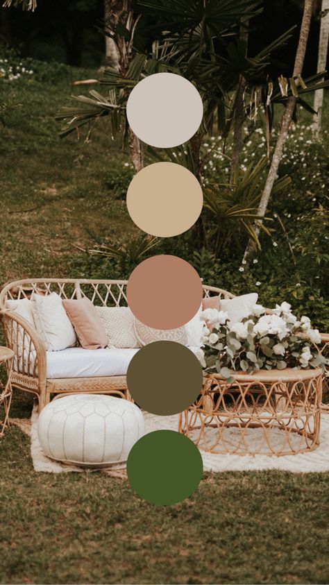 Tropical Wedding Color Palette, Bohemian Color Scheme, Bohemian Style Interior Design, Bohemian Color Palette, Boho Wedding Colors, Soft Autumn Color Palette, Wedding Boards, Wedding Color Pallet, Stile Boho Chic