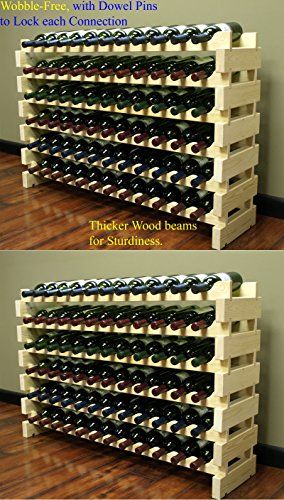 Stackable Wine Racks, Wine Rack Storage, Home Wine Cellars, Wooden Wine Rack, Diy Wine Rack, Wood Wine Racks, Storage Stand, Wine Display, Stackable Storage