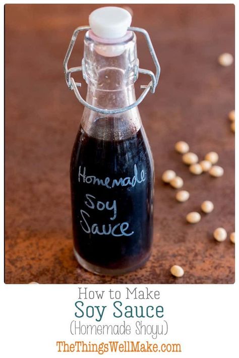 Impress your friends and save money by making your own soy sauce from scratch. Today we'll learn how to make a homemade shoyu a fermented Japanese soy sauce made from soybeans and wheat berries. #shoyu #soysauce Homemade Soy Sauce, Soy Sauce Recipe, Recipes With Soy Sauce, Chili Dip, Paprika Sauce, Fermentation Recipes, Homemade Condiments, Condiment Recipes, Clam Recipes