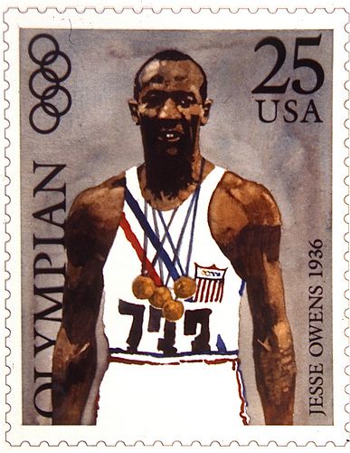 Jesse Owens 1936 Olympian USPS stamp by Bart Forbes Jessie Owens, African Leaders, Usps Stamps, Commercial Illustration, African American History Facts, Jesse Owens, Usa Stamps, Postage Stamp Design, American Athletes