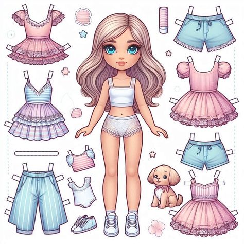 Image Creator Cute Paper Dolls Printable, Lol Paper Dolls Printable Free, Paperdolls Printable, M Letter Images, Disney Paper Dolls, Paper Dolls Clothing, Paper Dolls Diy, Bead Crafts Diy, Earth Day Crafts