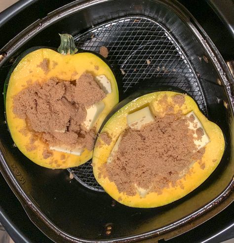 How To Cook Acorn Squash In Air Fryer, Acorn Squash Recipes Air Fryer, Acorn Squash In Ninja Foodi, Cooking Acorn Squash In Air Fryer, Acorn Squash In Air Fryer, Air Fry Acorn Squash, Acorn Squash Recipe Air Fryer, Air Fryer Acorn Squash Recipes, Acorn Squash Air Fryer