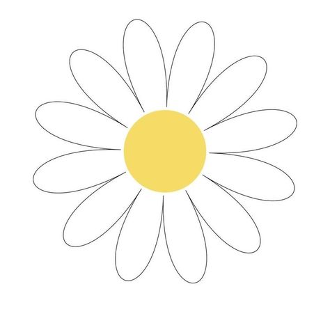 Daisy Vector Illustration, Daisy Image, 1st Birthday Girl Decorations, Paper Flower Patterns, Daisy Party, Bluey Bingo, Daisy Cards, Thanksgiving Crafts For Kids, Paper Flowers Craft