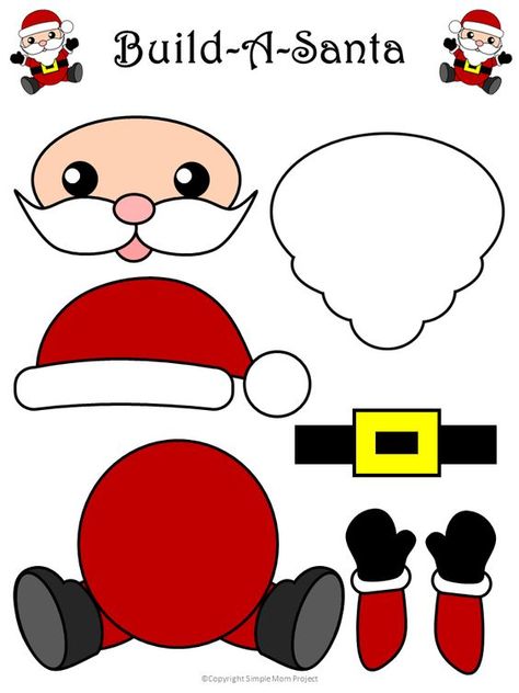 Looking for a fun and easy Christmas Santa craft your preschoolers and kindergarten kids to make in the classroom? This Santa Claus craft makes a perfect greeting card or diy Christmas ornament! Use the free printable Santa template and have a Merry Christmas! #Christmas #ChristmasCrafts #Santa #SantaCrafts #SimpleMomProject Santa Claus Crafts, Santa Template, Preschool Christmas Crafts, Santa Crafts, Family Diy, Preschool Christmas, Easy Christmas Crafts, Happy Design, Snowman Crafts