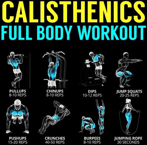 Full Body Workout For Men, Full Body Calisthenics Workout, Calisthenics Workout Program, Calisthenics Workout Routine, Calisthenics Program, Full Body Bodyweight Workout, Back Workout Men, Body Weight Workout, Calisthenics Workout For Beginners