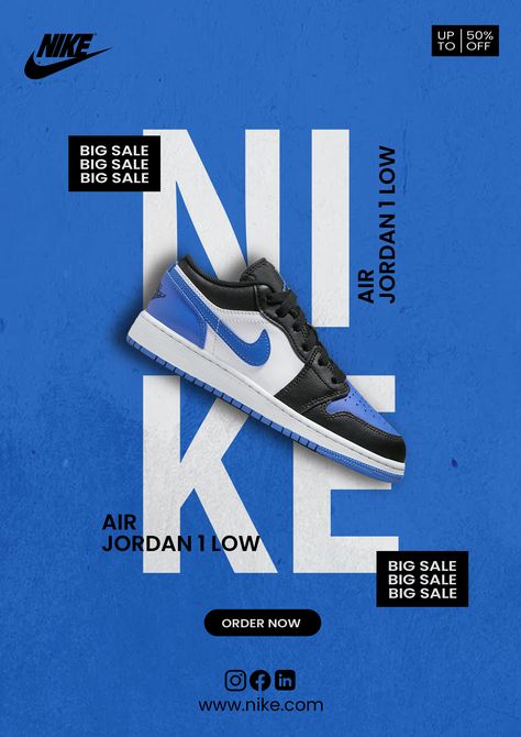 advertising poster design of nike air jordan 1 low and yes i took the reference to recreate this Nike Air Poster, Shoe Branding Design, Shoes Poster Design Ideas, Sneakers Poster Design, Nike Poster Design, Air Jordan Poster, Nike Advertising, Nike Graphic Design, Nike Posters