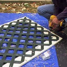 Size the lattice panels Porch Skirting, Porch Lattice, Lattice Deck, Patio Plan, Lattice Panels, Deck Skirting, Under Deck, Building A Porch, Under Decks