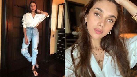 Aditi Rao Hydari in a casual outfit Aditi Rao Hydari Casual, The Girl On The Train, Ott Platforms, Paula Hawkins, Aditi Rao Hydari, Aditi Rao, Anu Emmanuel, Indian Star, Parineeti Chopra