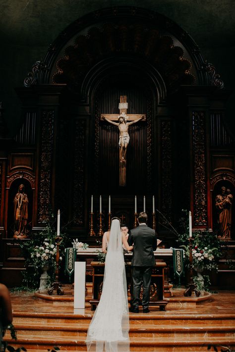 Shades Of Dusty Blue, Church Wedding Photos, Church Wedding Photography, Wedding Locations California, Romantic Wedding Receptions, Wedding Picture Poses, Catholic Wedding, Future Wedding Plans, Christian Wedding