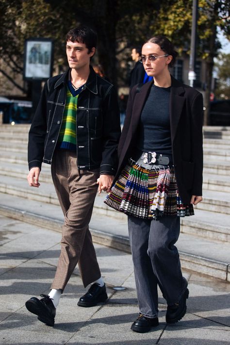 Chopova Lowena Makes London Fashion Week Debut – WWD Chopova Lowena, Wild Outfits, Spring Summer 2022, Fashion World, Plaid Skirt, Runway Show, Vintage Store, Plaid Skirts, Summer 2022