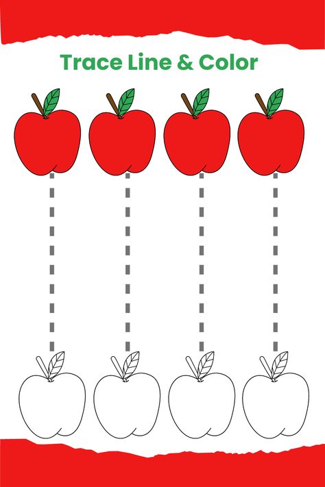 Free tracing worksheets for preschool and kindergarten kids working on Fine Motor control skillsKids will do practice that how to trace Standing Lines and Color objectsThese tracing lines worksheets are perfect for kids who are beginning to write letters and numbersThese colorful worksheets has been designed for kindergarten preschool kids to practice training Standing or Vertical lines with funStanding line start from upgoes downStanding lines are known as vertical lines. Worksheet For Standing Line, Holiday Homework For Nursery, Vertical Line Worksheets Preschool, Practice Tracing Lines, Look And Write Worksheet For Nursery, Straight Line Tracing Worksheet, Trace Lines Worksheets, Tracing Standing Lines Worksheet, Tracing Vertical Lines Worksheets