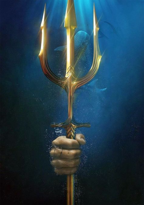 Trident Wallpaper, Aquaman Trident, Aquaman Logo, Aquaman Film, Aquaman Dc Comics, Ocean Master, Dc Comics Heroes, Univers Dc, Arte Dc Comics