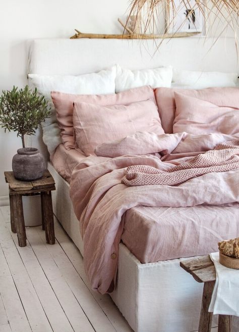 Linen Bedding Set in Dusty Rose. 3 Piece Set in King, Queen, Twin, Full, Double sizes. Pink mauve bedding set: 2 Pillowcases & Duvet Cover Mauve Bedding, Pink Linen, King Queen, Lithuania, Dusty Rose, Linen Bedding, Bedding Set, 3 Piece, Duvet Cover