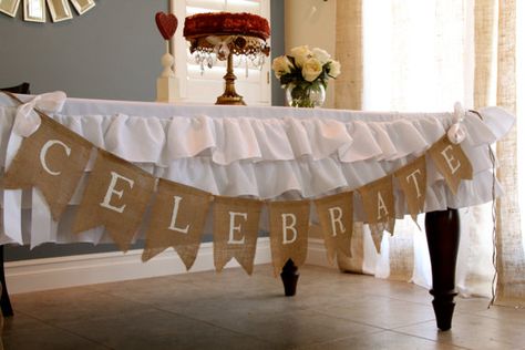 Burlap Bunting, Burlap Signs, Burlap Flag, Burlap Projects, Burlap Decor, Burlap Crafts, Burlap Banner, Burlap Lace, Burlap Wedding