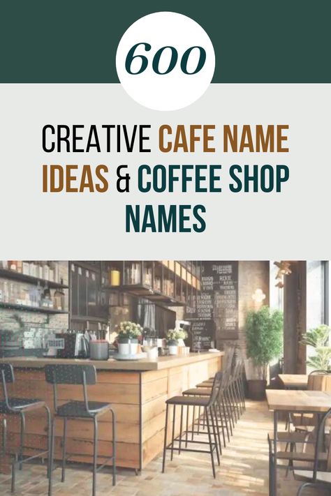 From choosing a name that captures your dream cafe to ensuring it's available for your cafe website, we've got you covered! Cafe Names Aesthetic, Coffee Cafe Names Ideas, Cool Cafe Names, Book Cafe Names Ideas, Funny Coffee Shop Names, Aesthetic Cafe Names, Cute Cafe Names, Coffee Names Ideas, Coffee Shop Names Ideas Unique