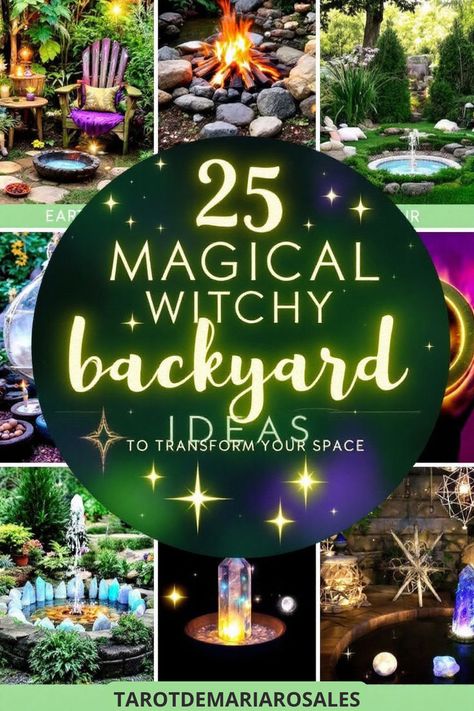 Add a sprinkle of magic to your backyard with 25 decor tips! From moon phases to charming herb gardens, create your own mystical escape. 🌿🌟 Magical Backyard Ideas, Witchy Herb Garden, Woods Backyard Ideas, Woods Backyard, Rain Decor, Witchy Backyard, Magical Backyard, Plants That Repel Bugs, Backyard Landscapes