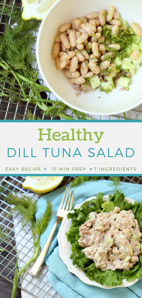 Recipe: Light Tuna Salad with Lemon and Dill (a Lighter Lunch) Light Tuna Salad Recipe, Dill Tuna Salad, Light Tuna Salad, Dill Mayo, Healthy Potluck, Grain Crackers, Tuna Fish Recipes, Salad With Lemon, Tuna Salad Recipe