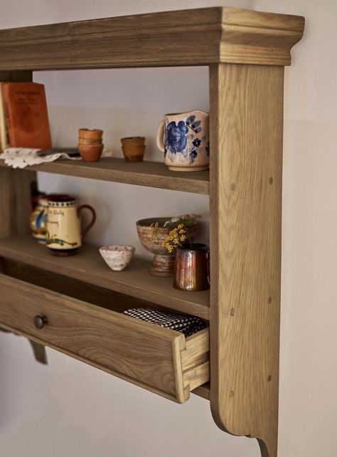 Antique Wooden Shelf, Kitchen Wood Shelf, Hallway Benches, Antique Wall Shelf, Antique Shelf, Oak Wall Shelves, Drawer Set, Wooden Wall Shelf, Rustic Wall Shelves