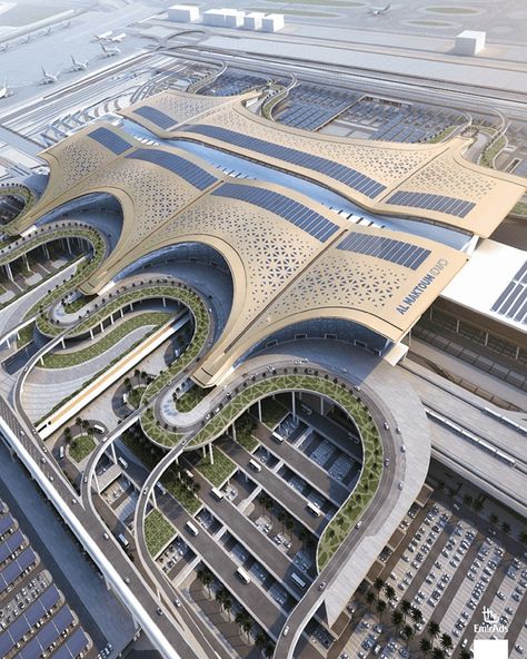 #excitingnews Al Maktoum International Airport will enjoy the world's largest capacity, reaching up to 260 million passengers💫 When the first phase of the project will be ready in 10 years, it's capacity will hold 150 million passengers annually 😯 #dwc #almaktoumairport #dubaiairports #dubaifortheworld #dubainewstoday #dubainews #airports #topairportsintheworld #topplacestolive Airport Design Architecture, Airport Architecture Design, Holiday Destinations In India, Hotel Floor Plan, Train Station Architecture, School Building Design, Future Buildings, Stadium Design, Airport Design