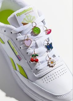 DIY shoe charm ideas | Pinterest Charm Ideas, Custom Sneakers Diy, Shoes Fashion Photography, Diy Shoe, Pretty Jewelry Necklaces, Bead Charms Diy, Boot Jewelry, Mini Charm, Sneaker Jewelry