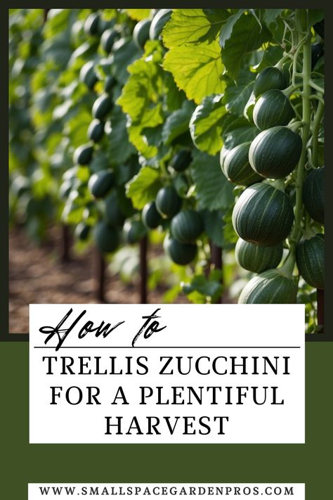 Discover how to trellis zucchini for optimal growth & a bountiful harvest with our detailed step-by-step guide! Learn the best techniques to support your zucchini plants, maximize garden space, & improve your yield. Perfect for both beginner & experienced gardeners looking to enhance their zucchini-growing success & achieve a more organized & productive vegetable garden with our expert tips! #Zucchini #Trellising #GardenSuccess #HomeGardening #VegetableGarden #UrbanGardening #GrowYourOwnFood Zucchini Trellis, Growing Zucchini Vertically, Zucchini Growing, Zucchini Plant, Gardening Veggies, Growing Zucchini, Zucchini Plants, Plant Clips, Garden Food