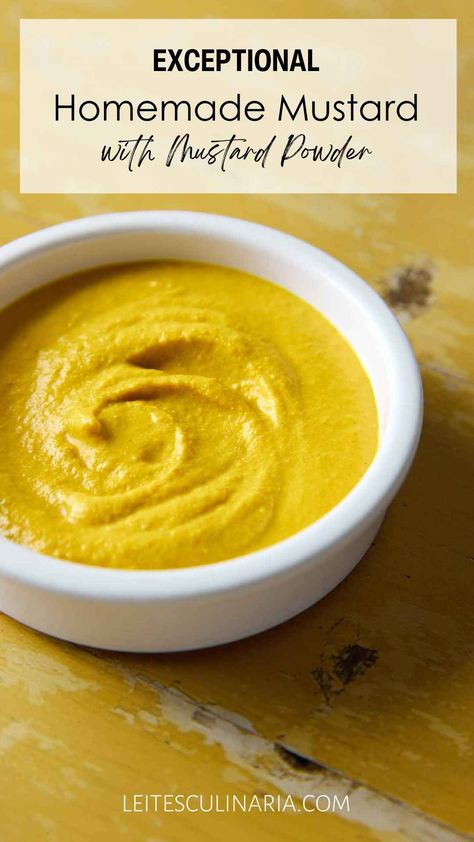 Honey Mustard Homemade, Canning Yellow Mustard, Mustard Canning Recipes, Dry Mustard Recipes, Homemade Mustard Recipe For Canning, How To Make Homemade Mustard, Mustard Garlic Sauce, Homemade Yellow Mustard, Homemade Mustard Sauce