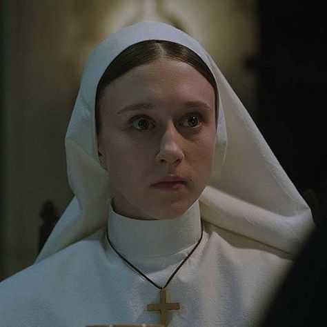 the nun ☁️💜 also my sinner ass ship sister irene and the french guy so badly lmao Scary Novels, The Nun, In Theaters Now, Nigerian Movies, Women Church, Horror Books, A Cross, American Horror, Horror Stories