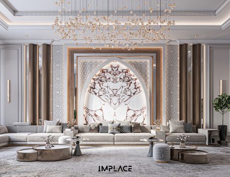 Modern Moroccan Interior Design, Modern Islamic Interior, Arabic Interior, Dental Design Interior, Arabic Interior Design, Arabic Architecture, Neoclassical Interior Design, Islamic Interior Design, Neoclassical Interior