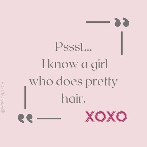 Instagram Hair Caption Ideas, Salon Motivational Quotes, Social Media Post For Hairstylist, Insta Captions For Hairstylists, Hairstylist Promotion Ideas, Pink Hair Quotes, Hair Captions Instagram Hairstylist, Hair Stylist Posts, Hairstylist Aesthetic Instagram