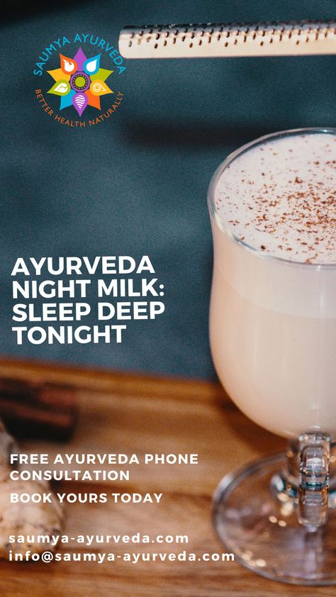 Using Ayurveda digestive herbs (aka spices) to balance Vata and Pitta, this calming night milk is a client favorite. Part of our Ayurvedic evening routine, this improves sleep and provides needed rejuvenation to our strained nervous systems. Ayurvedic Recipes Vata, Balance Vata, Digestive Herbs, Ayurveda Vata, Vata Pitta, Pitta Dosha, Ayurvedic Recipes, Sleep Remedies, Sleep Tips