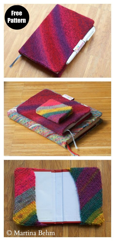 Book Cover Free Knitting Pattern#freeknittingpattern  #bookcoverdesign  #easyknittingpatterns  #knittingpatterns Knitting Projects Sweaters, Crochet Book Cover, Knitting Board, Diy Tricot, Crochet Bookmark Pattern, Ravelry Knitting, Book Cover Diy, Crochet Book, Knitting Loom