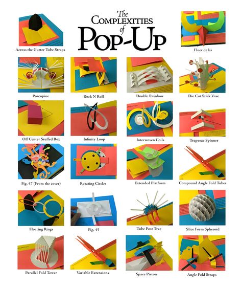 The Complexities of Pop Up: David A. Carter, James Diaz + Free Shipping Diy Pop Up Book, Arte Pop Up, Diy Pop Up Cards, Classe D'art, Libros Pop-up, 3d Paper Art, Pop Up Art, Paper Engineering, Paper Pop